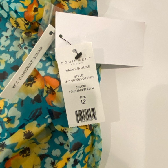 Equipment Georgette silk long sleeve dress - Picture 10 of 11